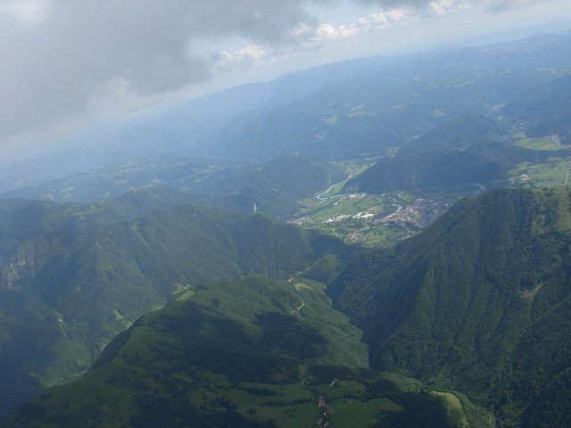 Nad Čadrgom proti jugu - Tolmin